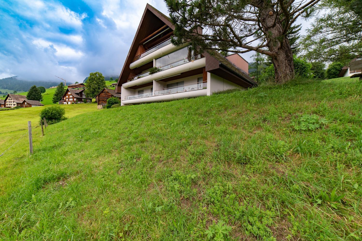 Vista Montagna Daire Unterwasser Dış mekan fotoğraf